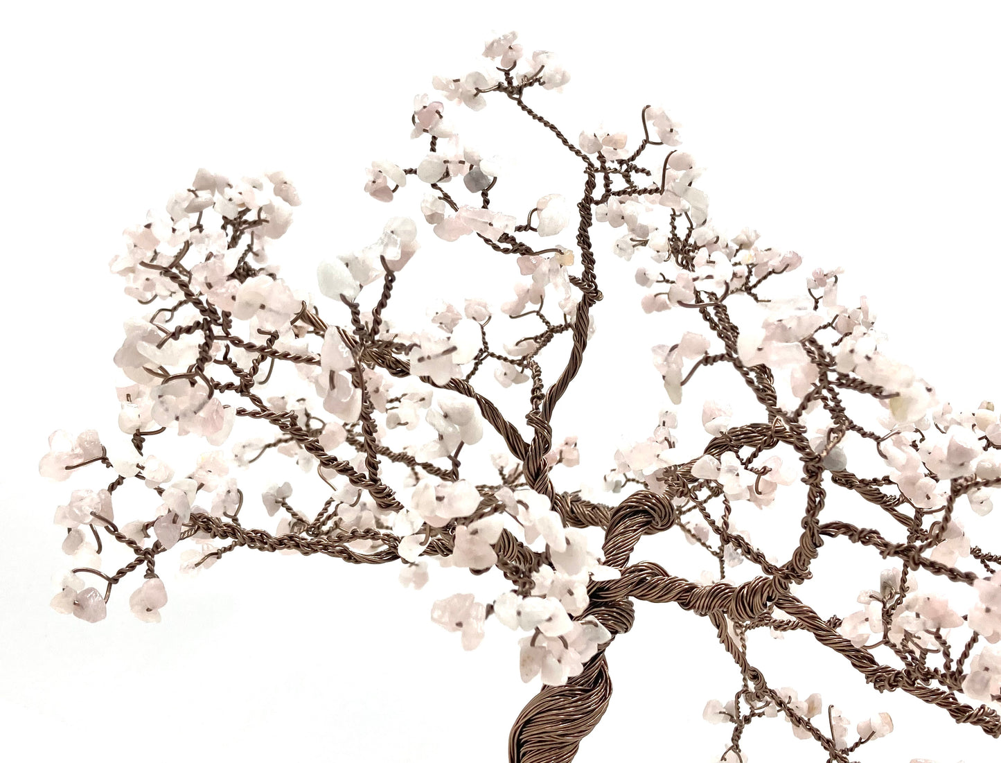 Handmade Rose Quartz Gemstone tree