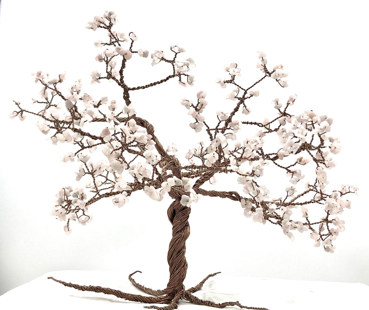 Handmade Rose Quartz Gemstone tree