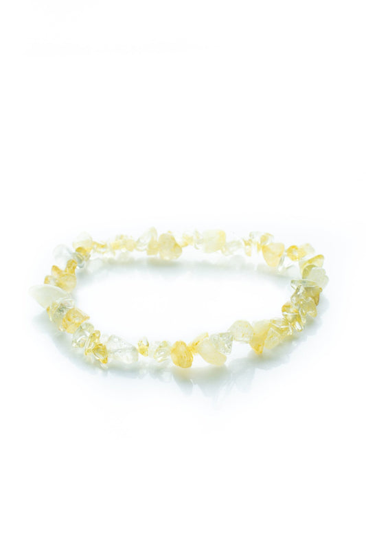 Citrine chip bracelet
