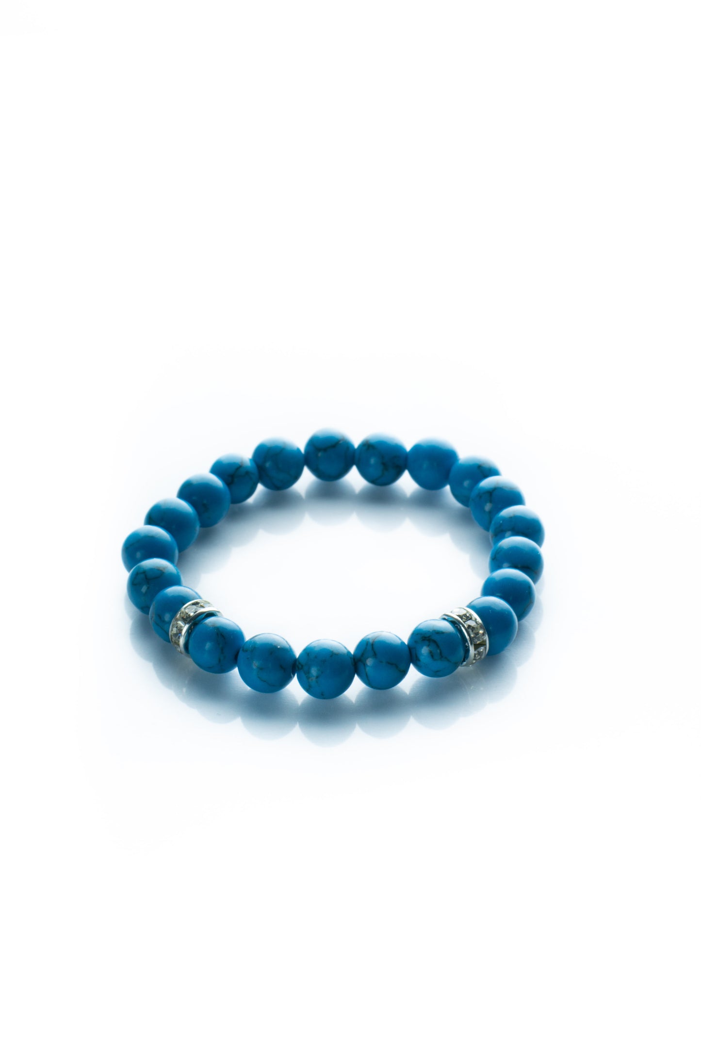 Blue Howlite bead bracelet