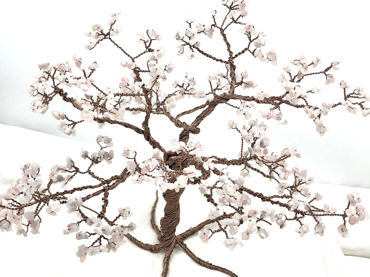 Handmade Rose Quartz Gemstone tree