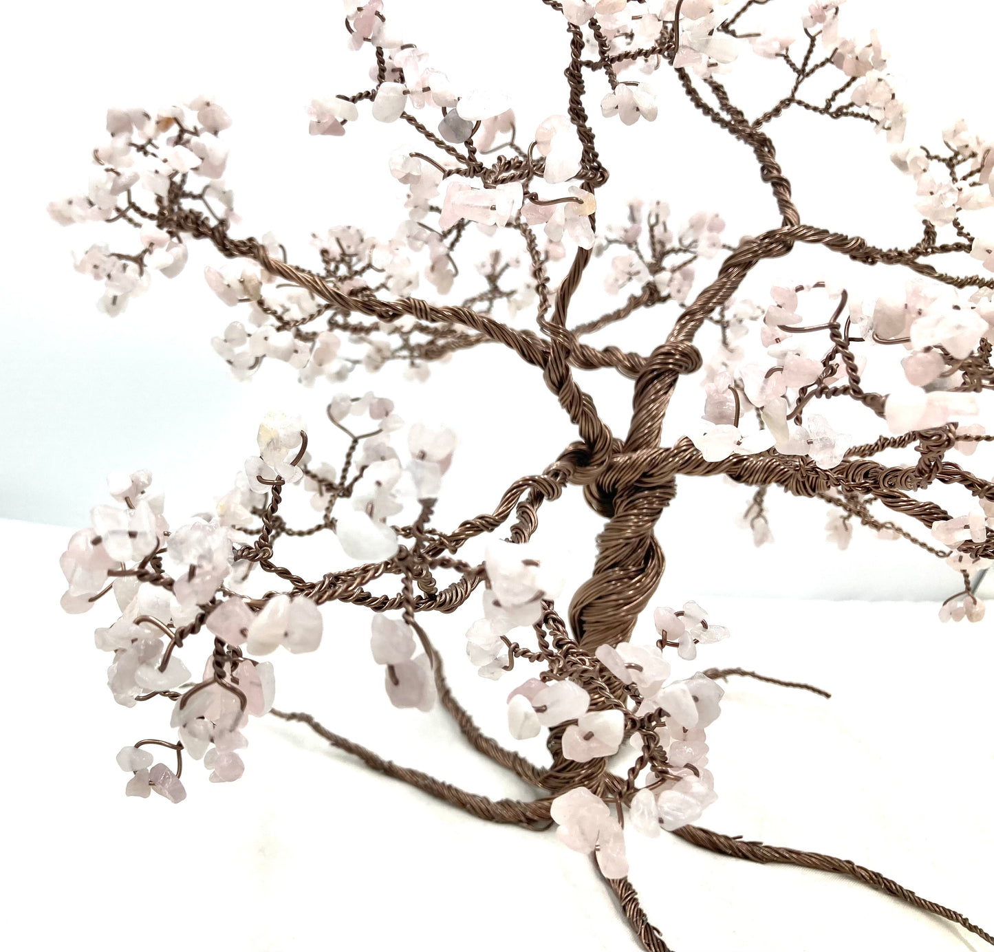 Handmade Rose Quartz Gemstone tree