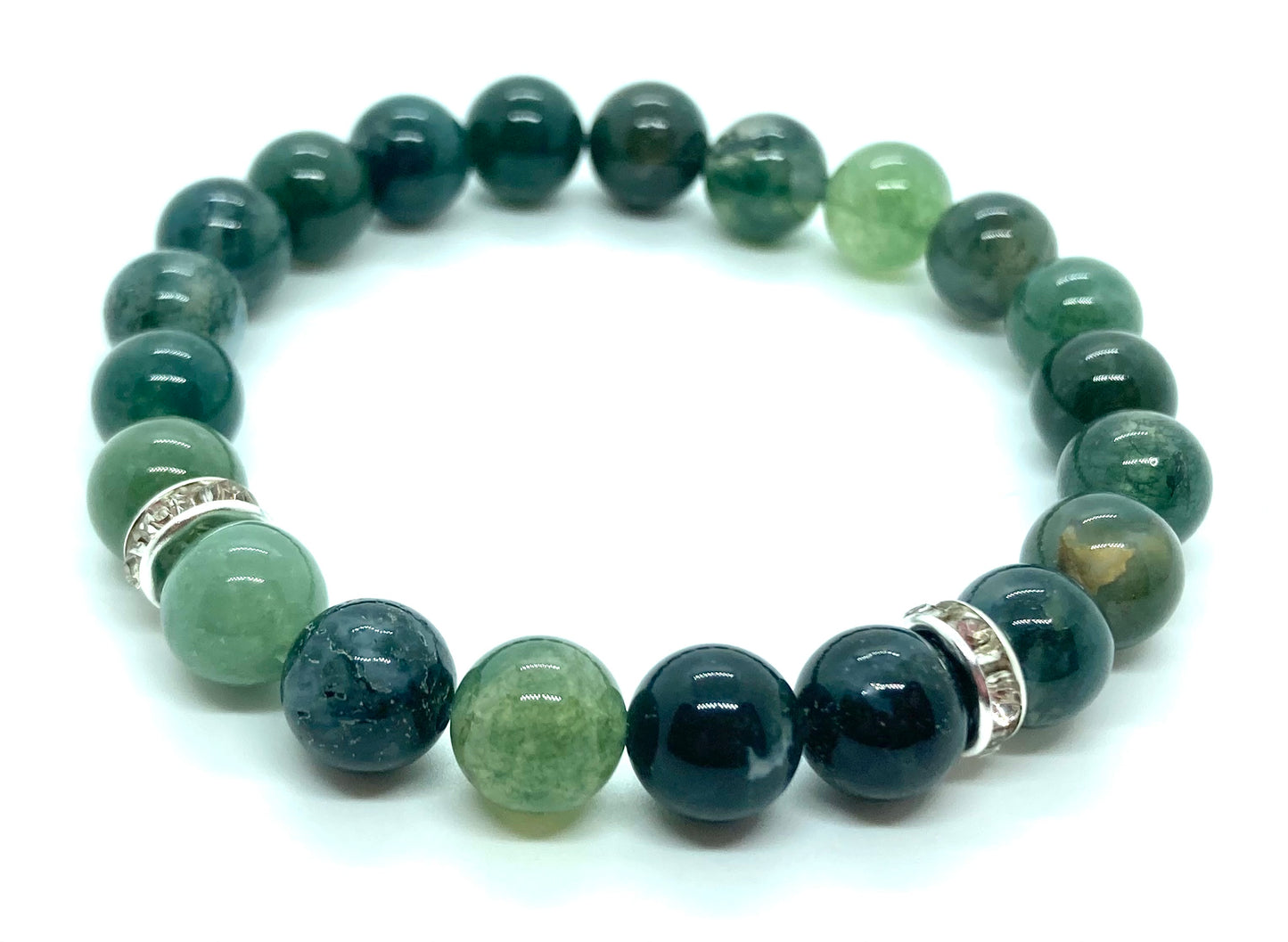 Moss Agate bracelet 8mm