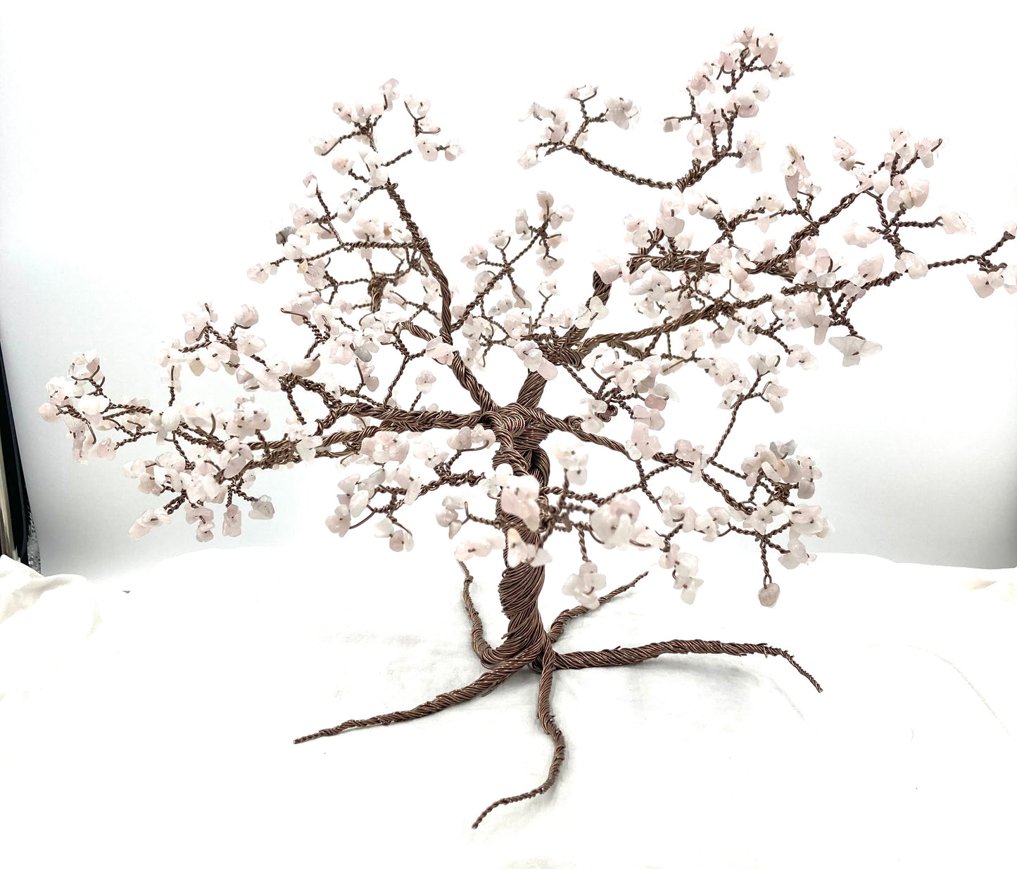 Handmade Rose Quartz Gemstone tree