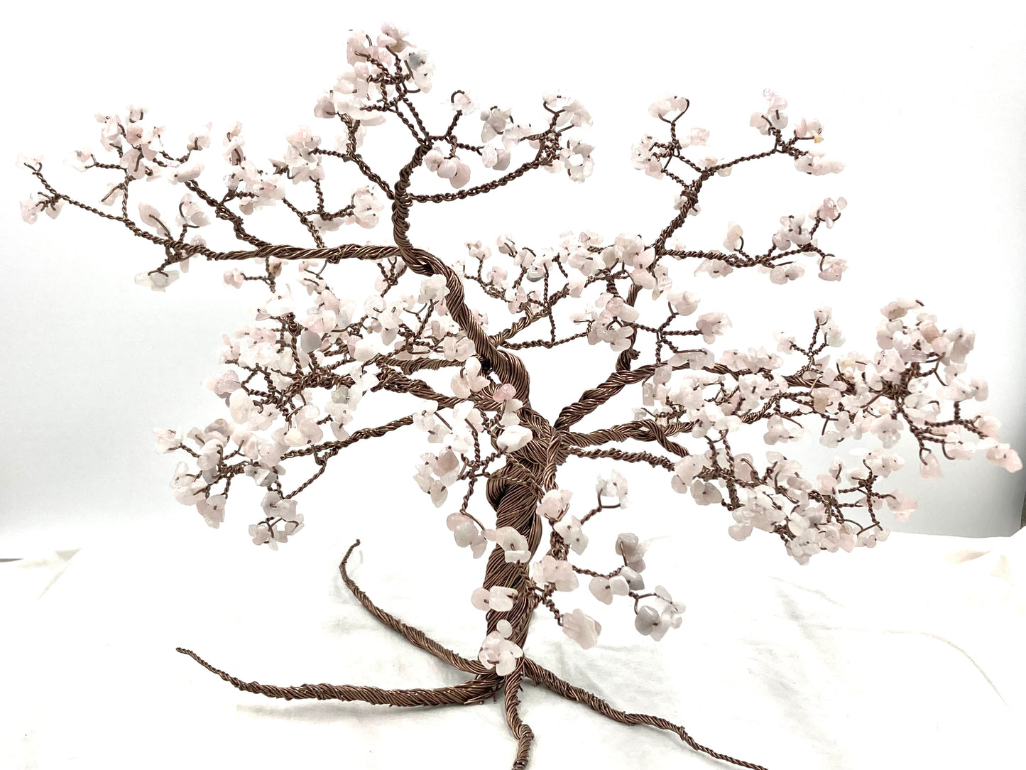 Handmade Rose Quartz Gemstone tree