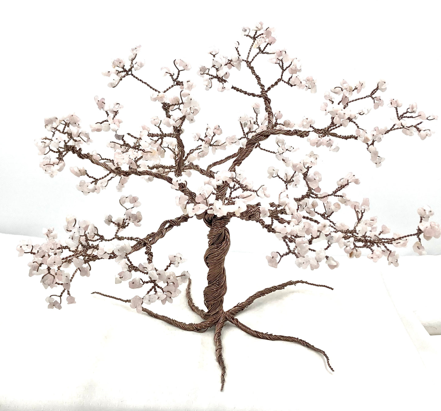 Handmade Rose Quartz Gemstone tree