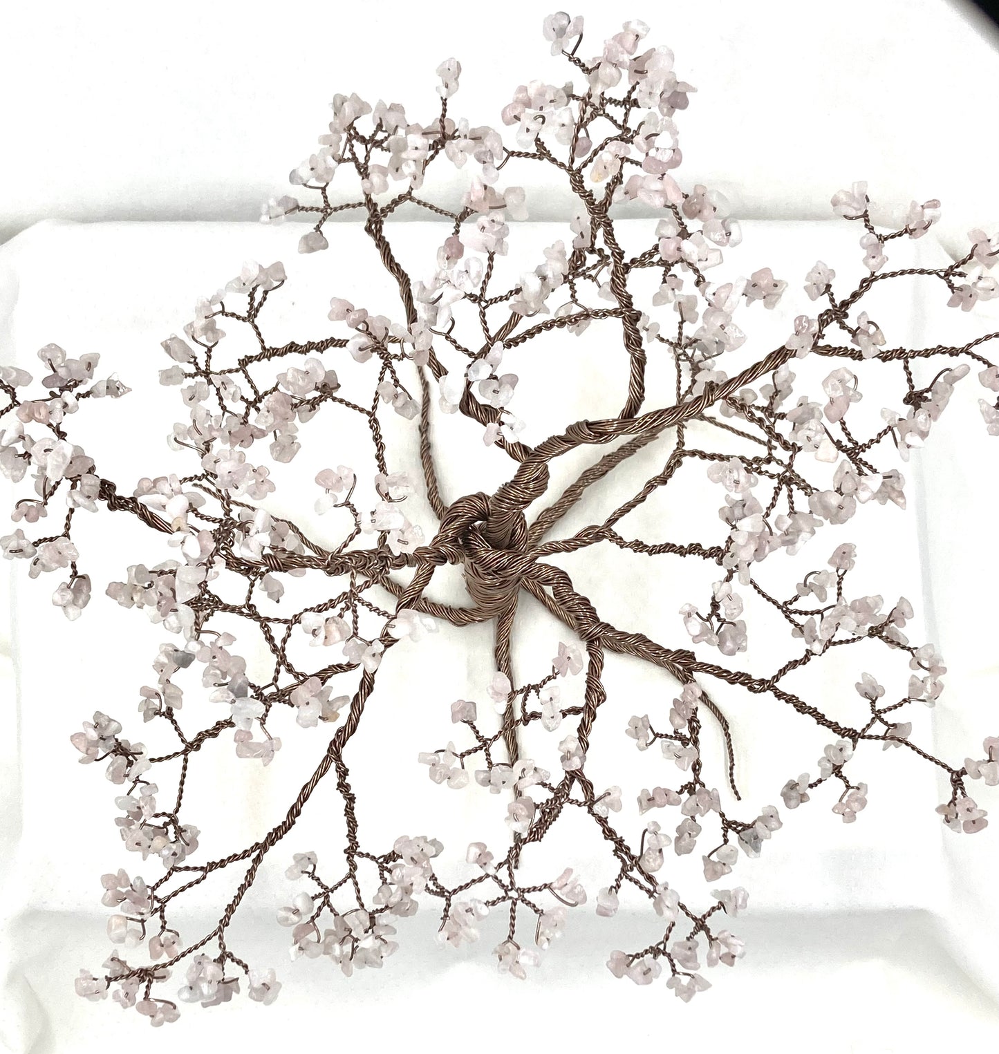 Handmade Rose Quartz Gemstone tree