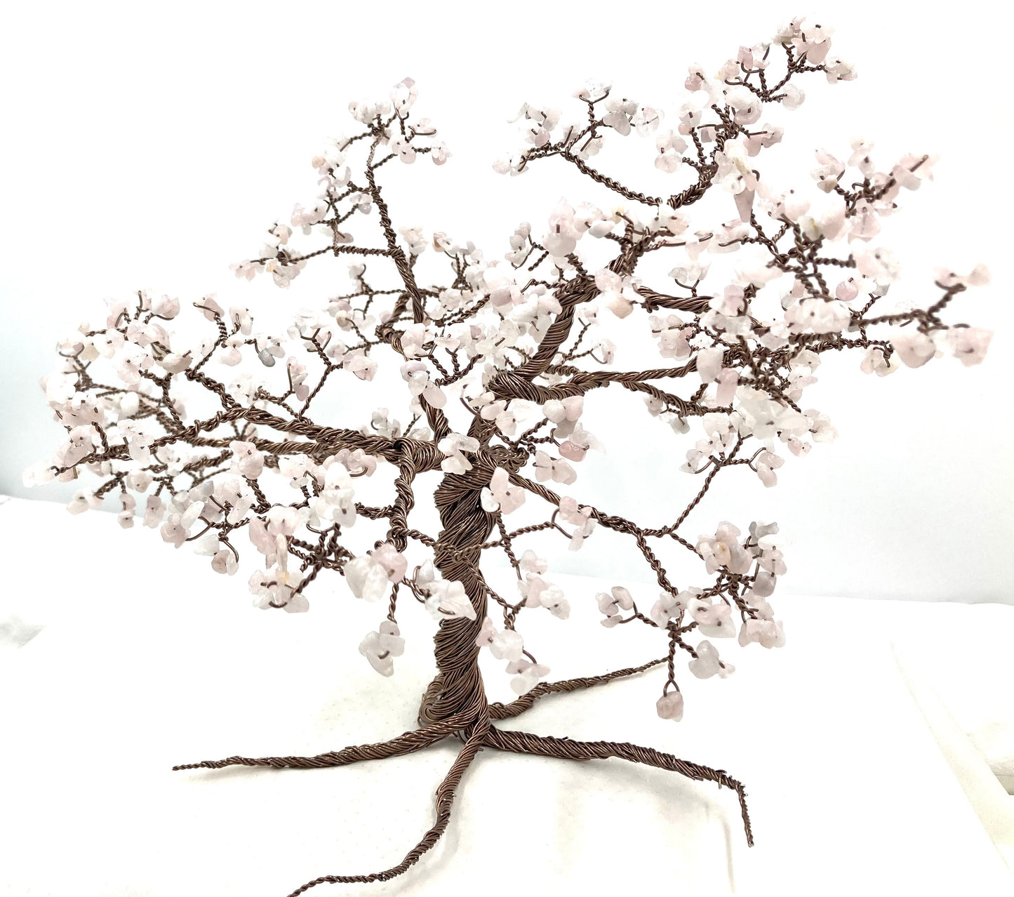 Handmade Rose Quartz Gemstone tree