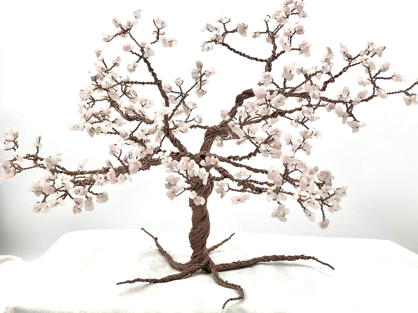 Handmade Rose Quartz Gemstone tree