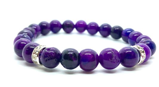 Purple Jade bracelet 8mm