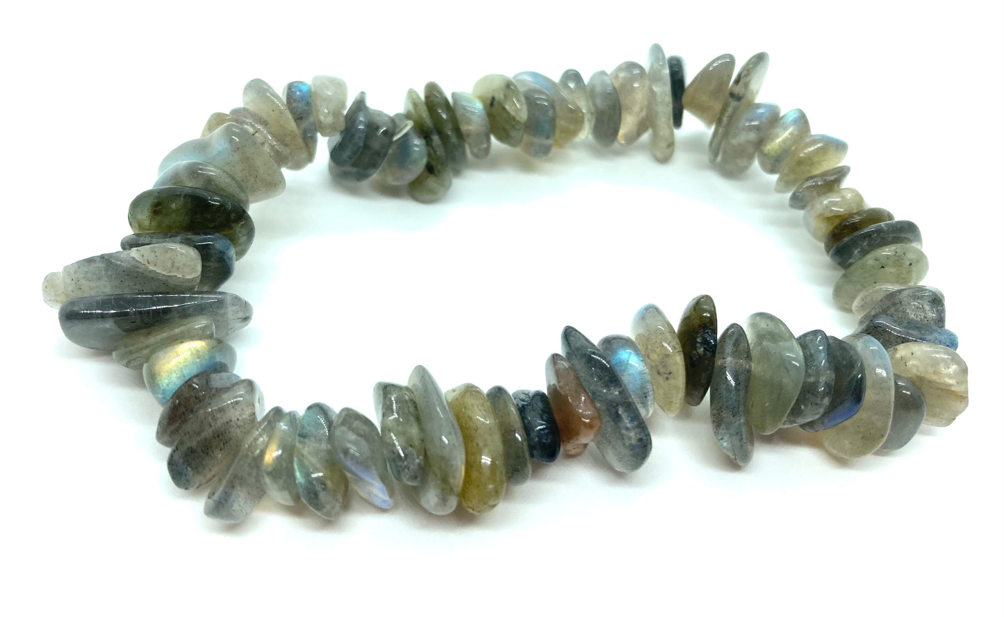 Labradorite chip bracelet